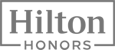 This image shows the Hilton Honors logo in a rectangular frame.